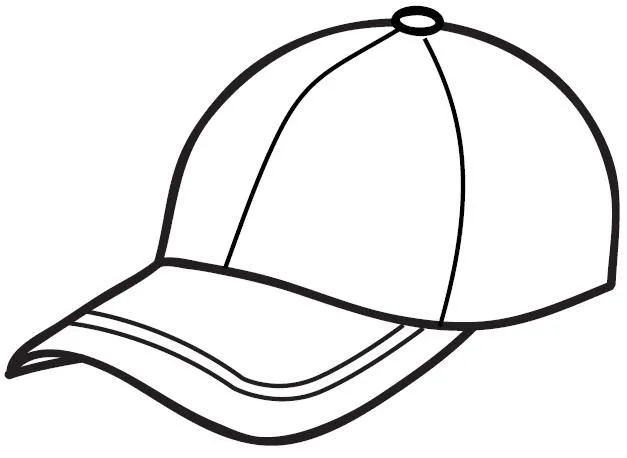 DIBUJOS DE GORRAS PARA COLOREAR