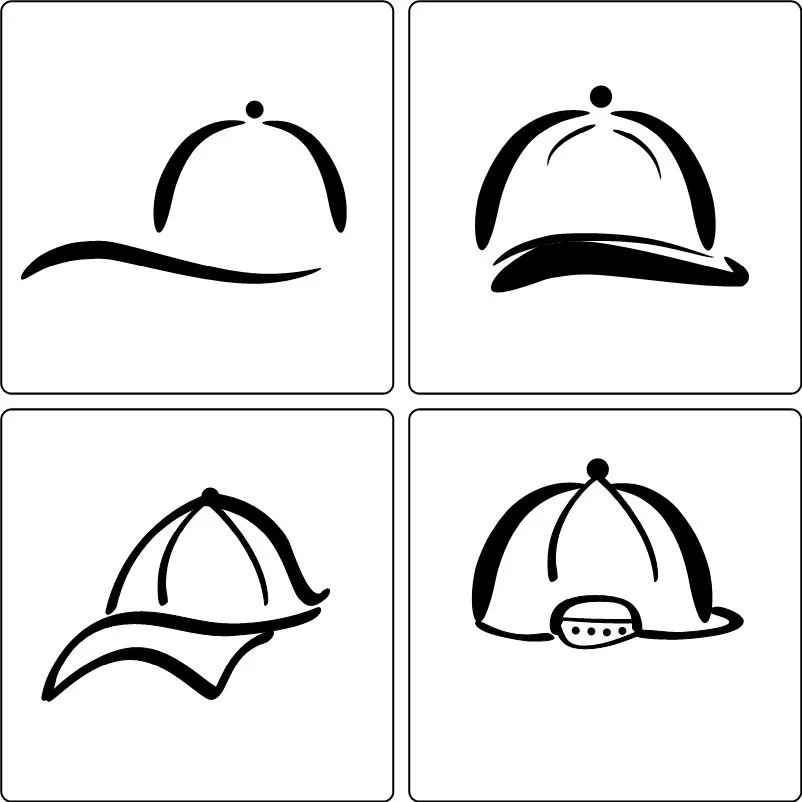 Dibujos de gorras - Imagui