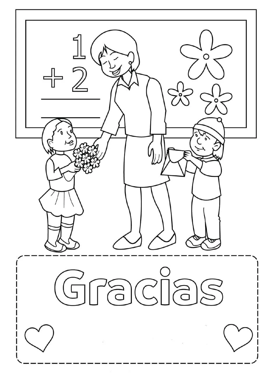 Dibujos de Gracias para Colorear