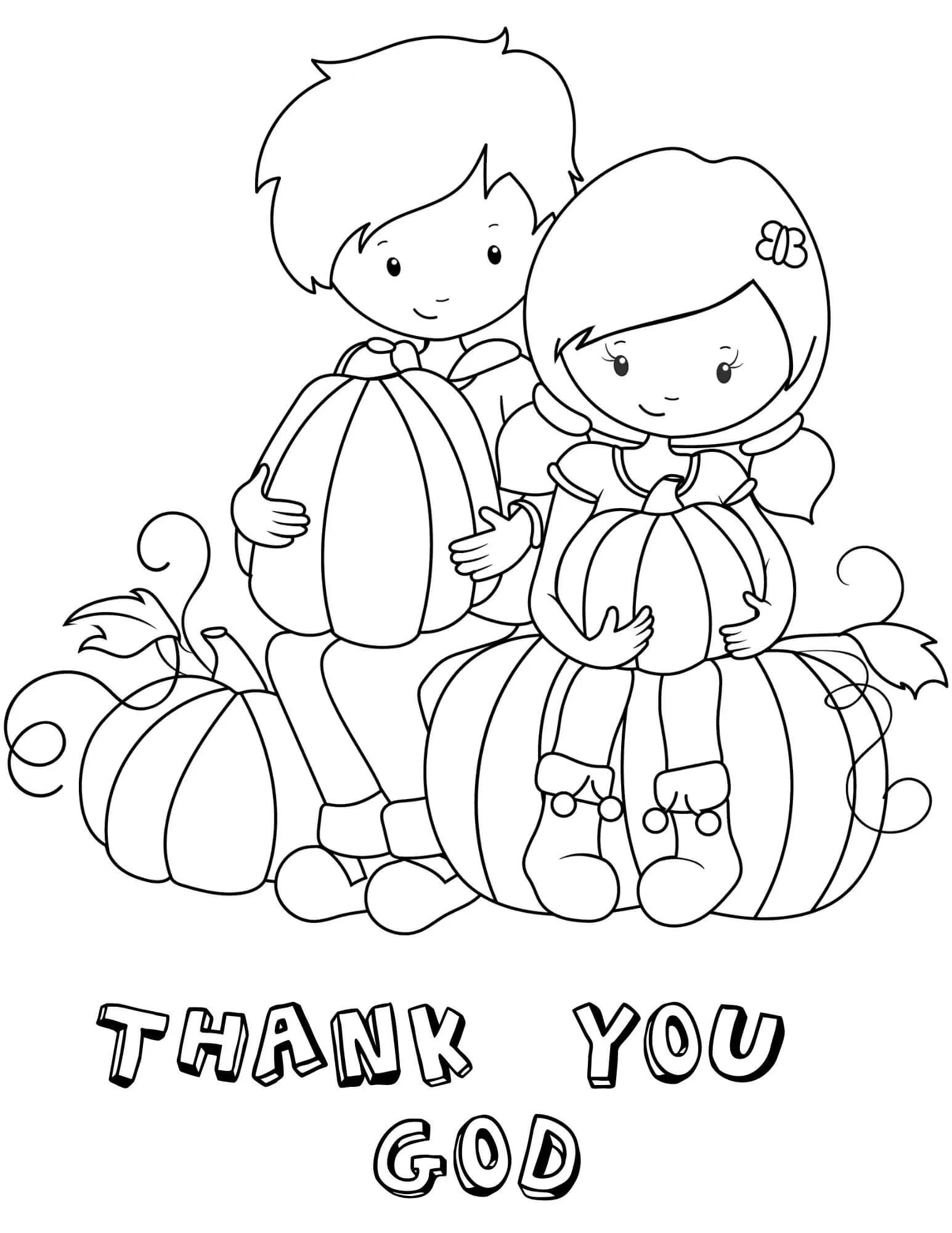 Dibujos de Gracias para colorear e imprimir– ColoringOnly.Com