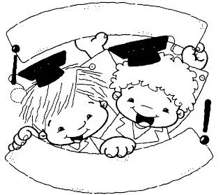 Dibujos de Graduacion para imprimir y colorear