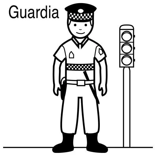 DIBUJOS DE GUARDIAS PARA PINTAR