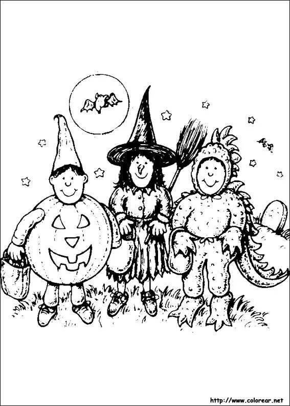 Dibujos de Halloween para colorear en Colorear.net