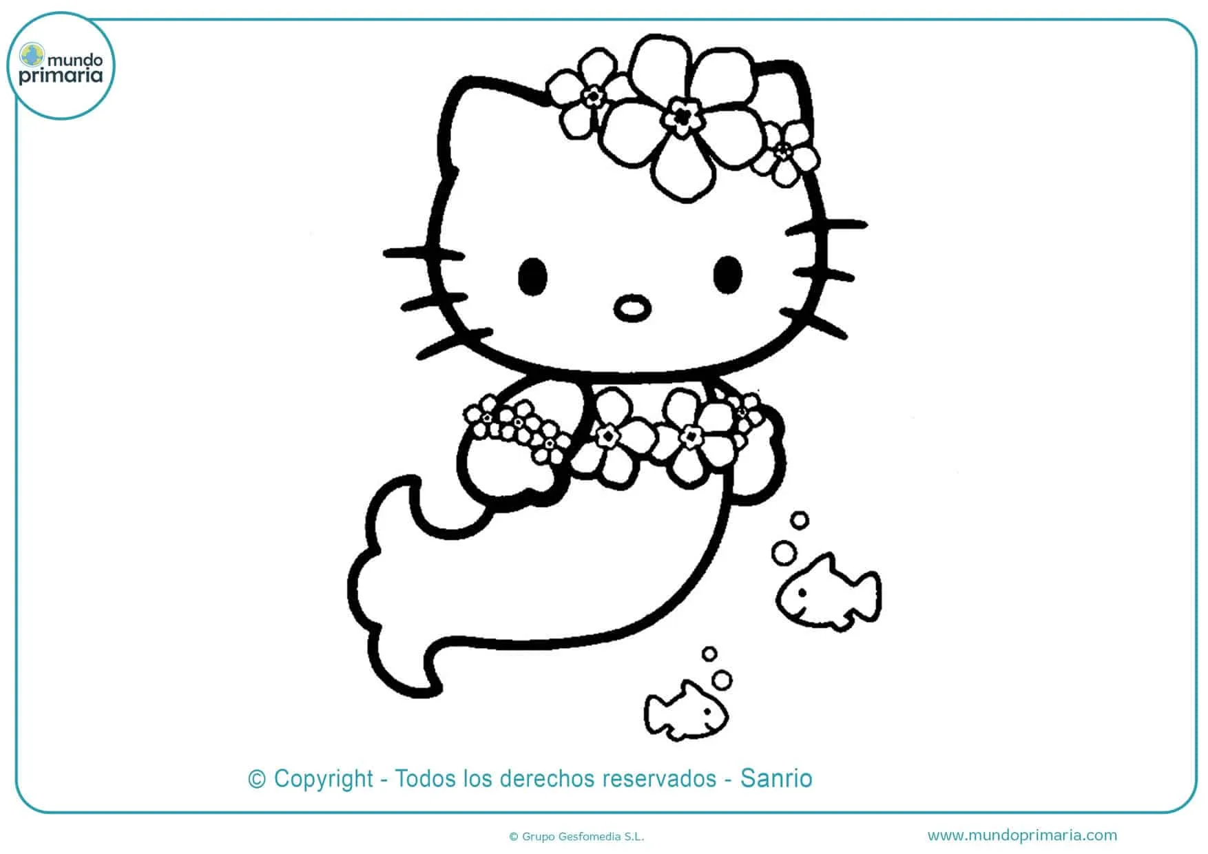 ▷ Dibujos de Hello Kitty para Colorear ◁ Imprimir y Pintar