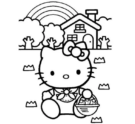 6 Dibujos de Hello Kitty para imprimir gratis