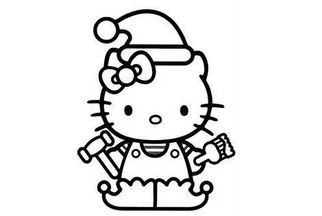 6 Dibujos Hello Kitty Navidad