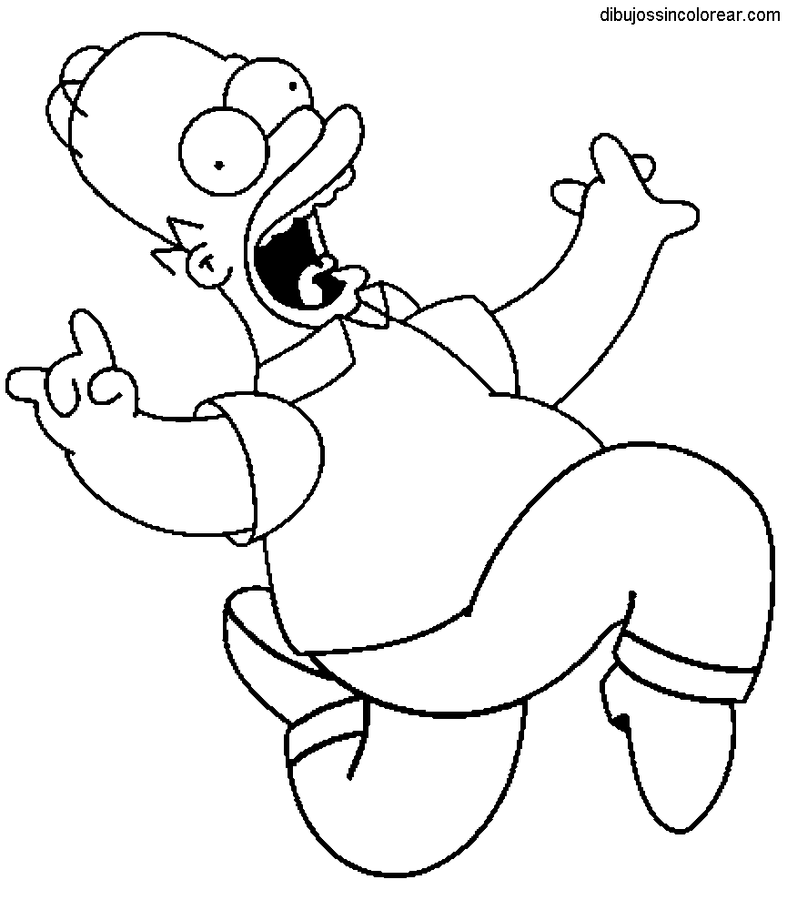 Dibujos de homero simpson para colorear - Imagui