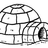 DIBUJOS DE IGLUS PARA COLOREAR