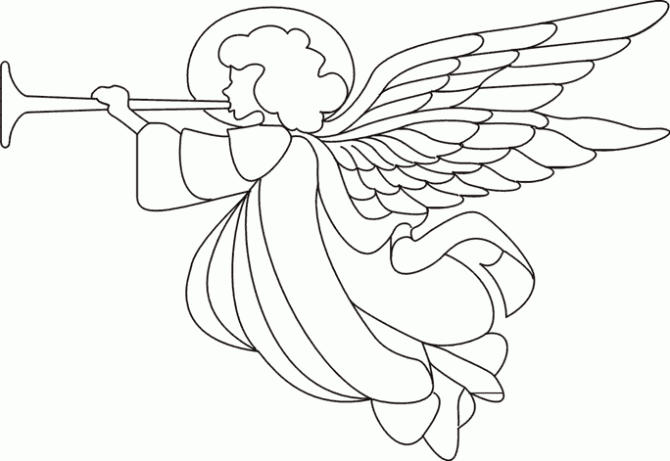 Dibujos para imprimir y colorear: Angeles para colorear