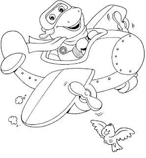 Dibujos para imprimir y colorear: Aviones para colorear