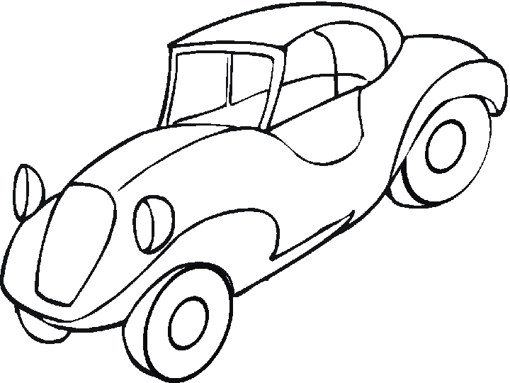 Dibujos para imprimir y colorear: Coches para colorear