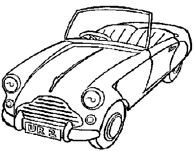 Dibujos para imprimir y colorear: Coches para colorear