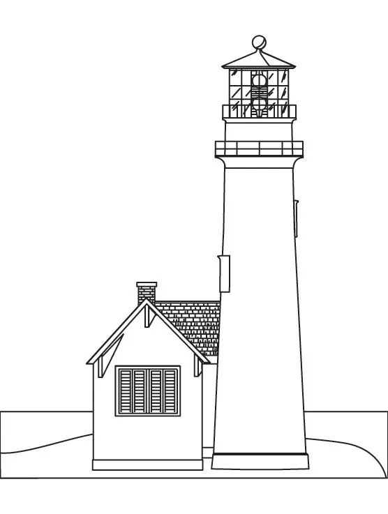 Dibujos para imprimir y colorear: Faros para colorear