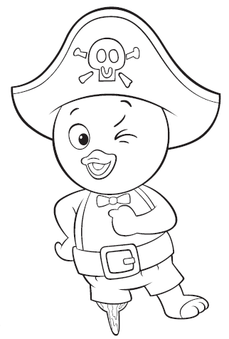 Dibujos para imprimir y colorear: Pirata para colorear