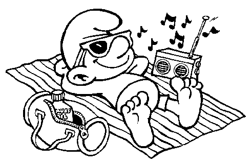 Los Pitufos-Dibujos para imprimir y colorear