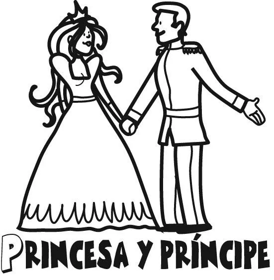 Dibujos para imprimir y colorear: Principes para colorear