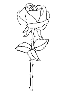 Dibujos para imprimir y colorear: Rosas para colorear