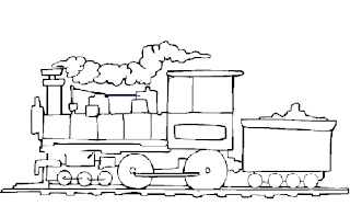 Dibujos para imprimir y colorear: Trenes para colorear