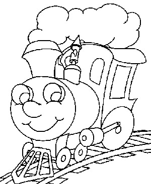 Dibujos para imprimir y colorear: Trenes para colorear