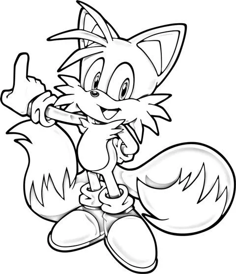 Tails para colorear - Imagui