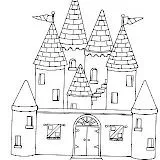 DIBUJOS INFANTILES DE CASTILLOS PARA COLOREAR