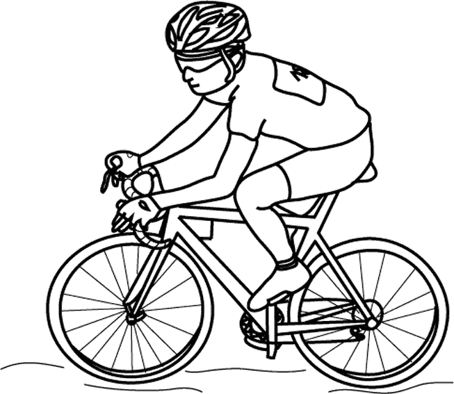 Dibujos infantiles: ciclismo