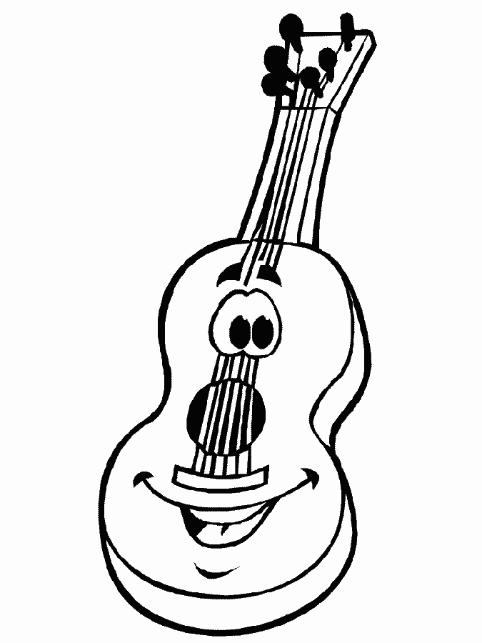 dibujos-infantiles-colorear-instrumentos-musica-guitarra