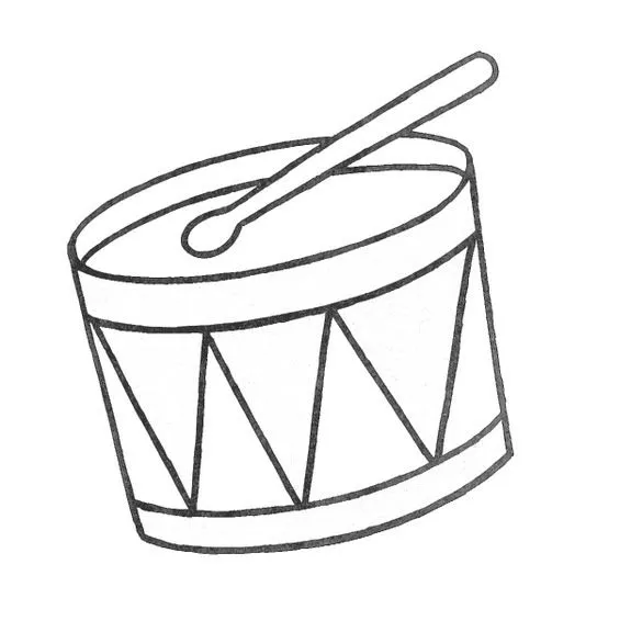 Dibujos infantiles: Dibujo infantil tambor
