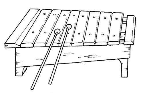 DIBUJOS INFANTILES DE INSTRUMENTOS MUSICALES PARA COLOREAR