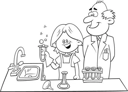 Dibujos para colorear ciencias - Imagui