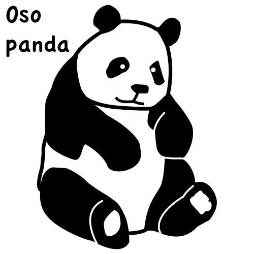 Osos panda para dibujar - Imagui
