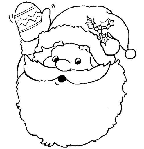 DIBUJOS INFANTILES DE PAPA NOEL PARA COLOREAR EN NAVIDAD PAPA NOEL