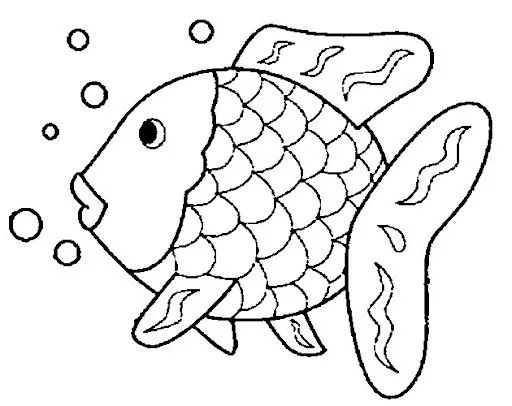 DIBUJOS INFANTILES DE PECES PARA COLOREAR. COLOREA TU PEZ