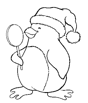 Dibujos infantiles de pingüinos para colorear