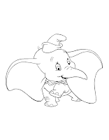 Todo dibujos infantiles para pintar y colorear: Dumbo para colorear