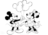 Todo dibujos infantiles para pintar y colorear: Mickey y minnie con ...