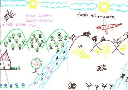 Dibujos infantiles desde la Sierra Nevada de Santa Marta