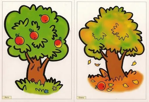 DIBUJOS INFANTILES DE TIPOS DE ARBOLES