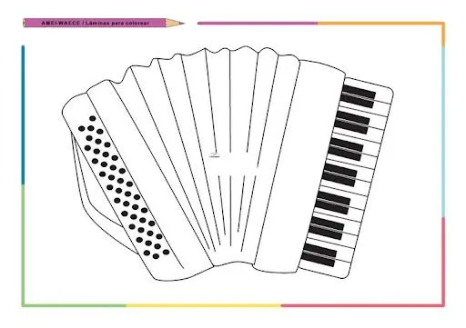 DIBUJOS DE INSTRUMENTOS MUSICALES PARA COLOREAR Y PINTAR