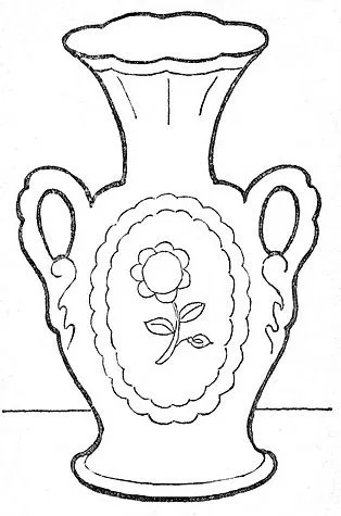 DIBUJOS DE JARRONES PARA COLOREAR