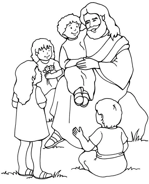 Dibujos de Jesus para colorear de la biblia evangelica - Imagui