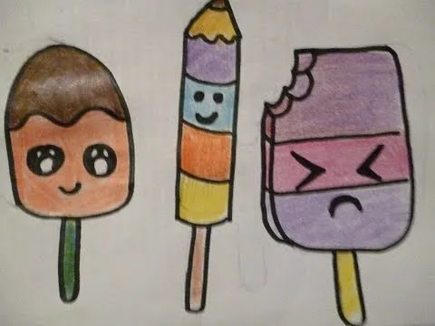 Dibujos kawaii para dibujar faciles - Imagui