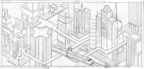 Dibujos a lapiz ciudad - Imagui