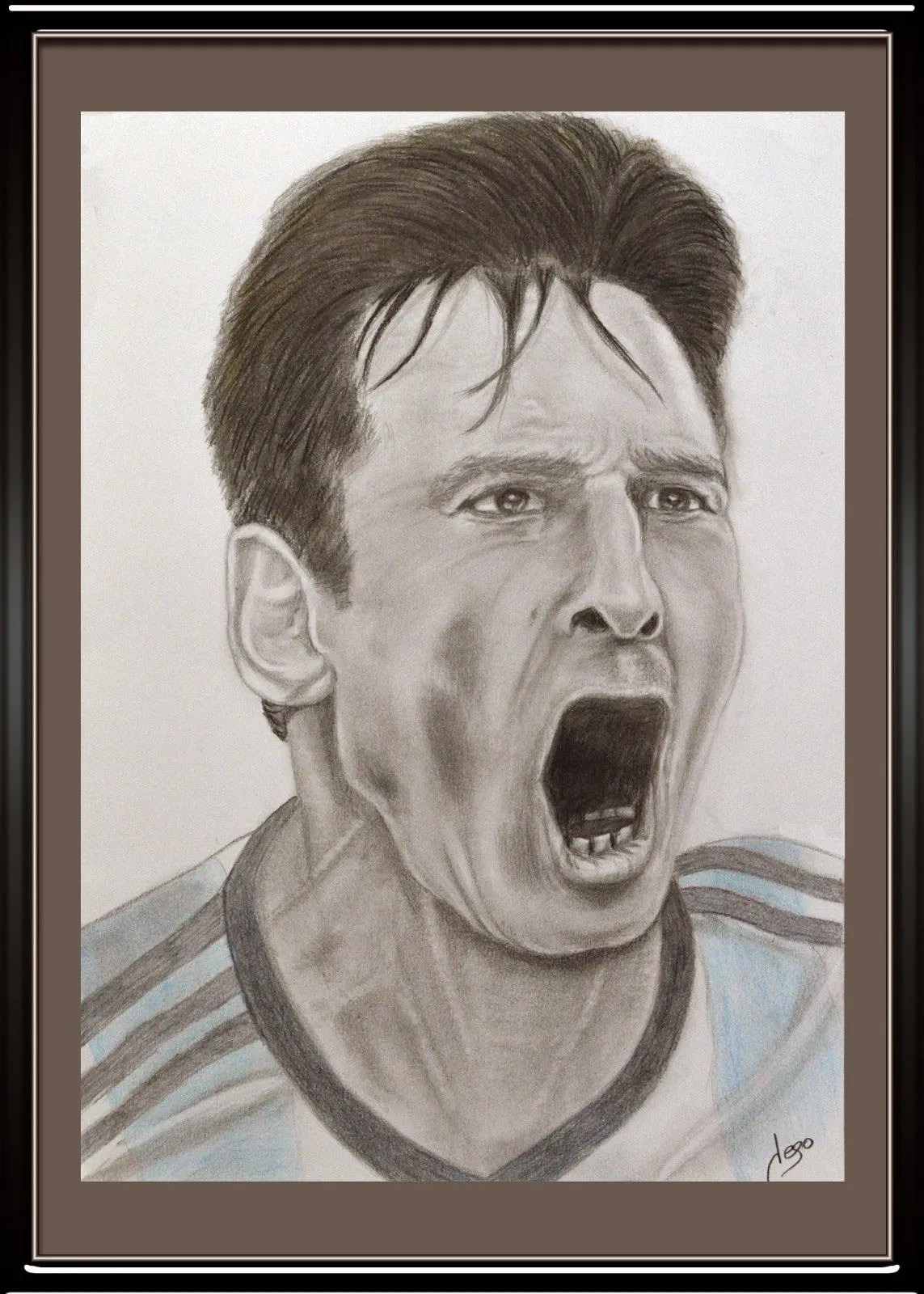 Dibujos a lápiz: Lionel Messi dibujo a lápiz