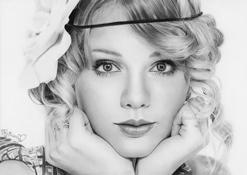 Dibujos a lápiz de mujeres famosas. | Quiero más diseño