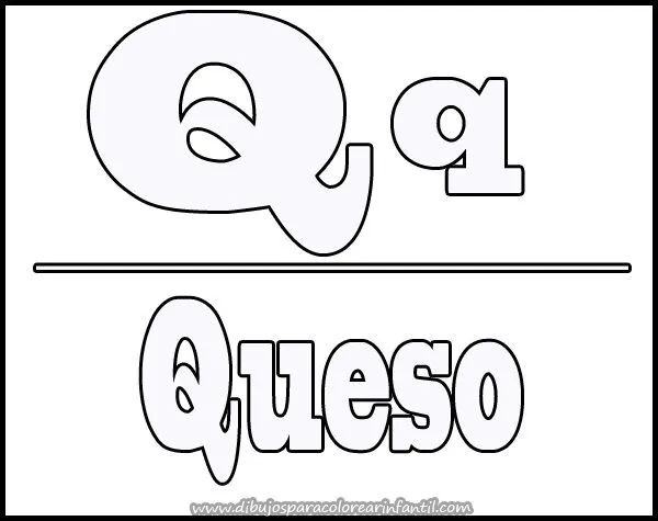 USO DE LA LETRA Q PARA COLOREAR - Imagui