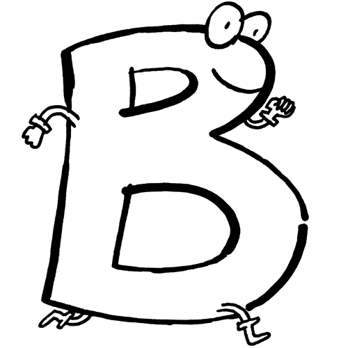 Dibujos de letras B - Imagui