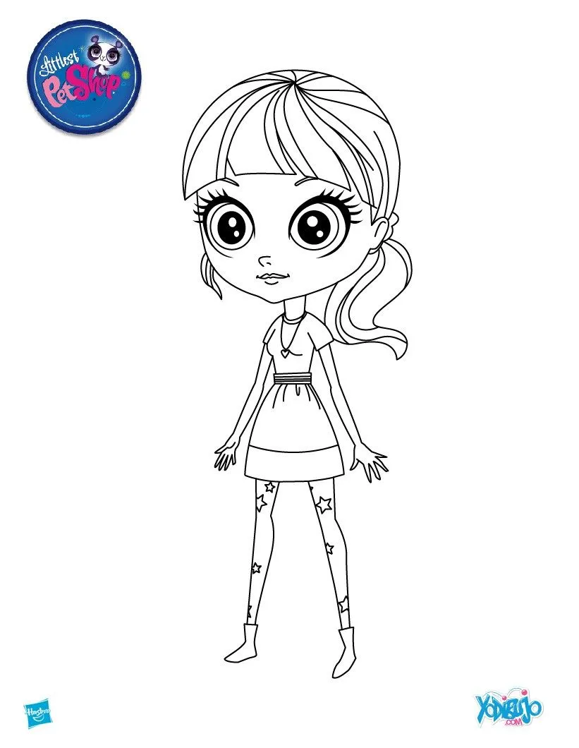 Dibujos de LITTLEST PET SHOP para colorear, LPS para imprimir