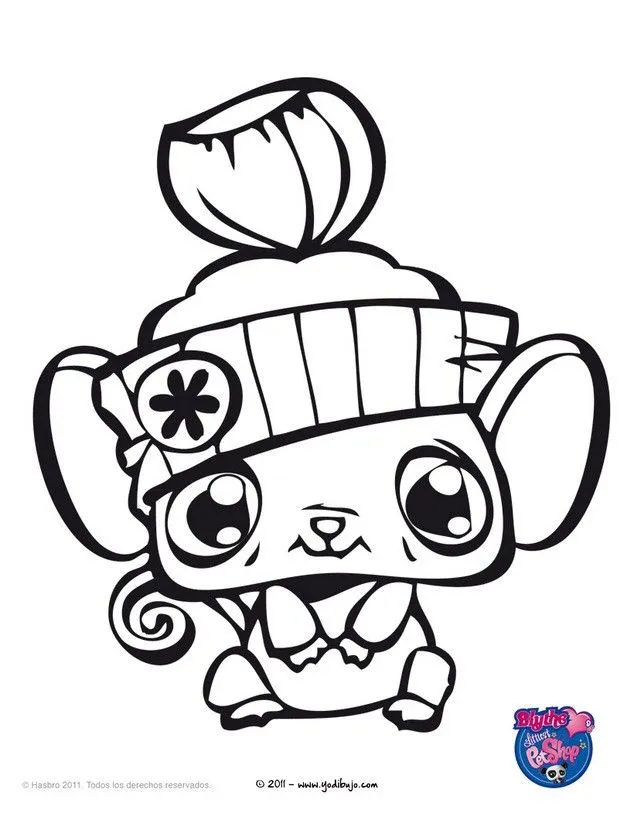 Dibujos de LITTLEST PET SHOP para colorear, RATON littlest pet ...