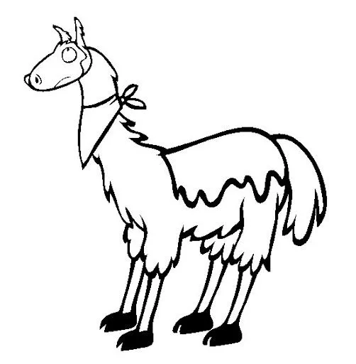 DIBUJOS DE LLAMAS PARA COLOREAR